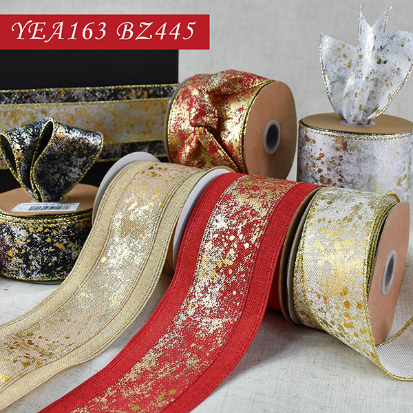 Combo Foiled Christmas Ribbon