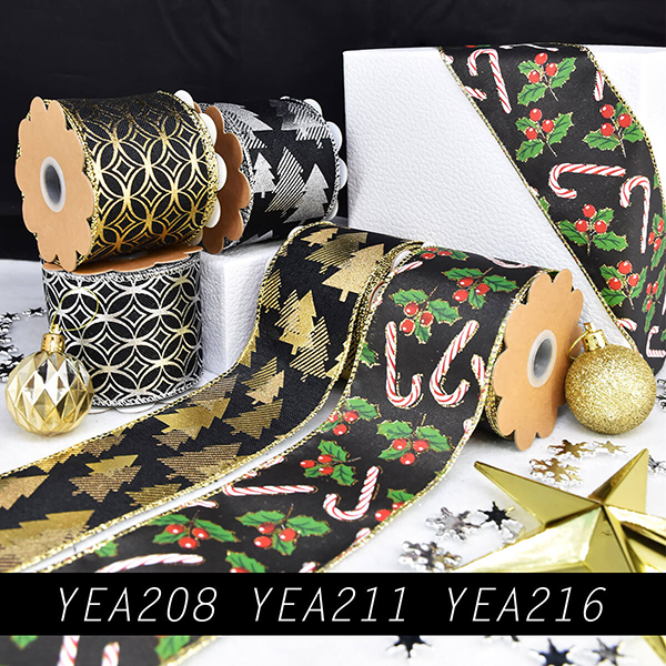 Fancy Christmas Elements Ribbon