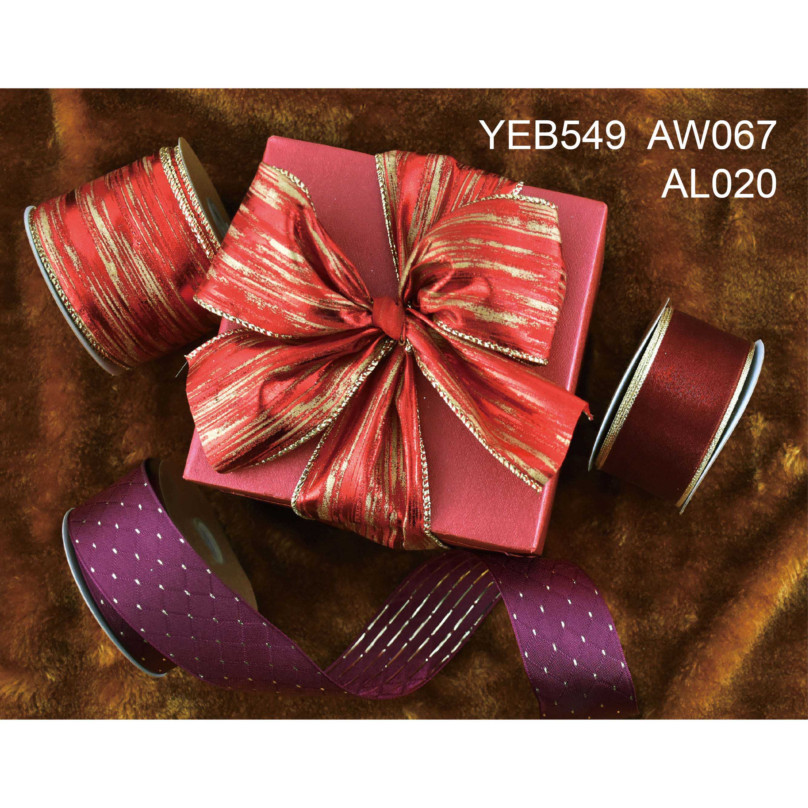 Graceful Red Christmas Ribbons