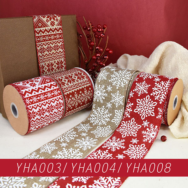 Christmas Snowflake and Farmhouse Ribbon