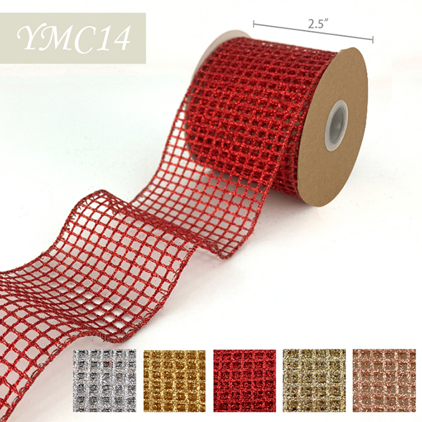 Christmas Glitter Mesh Ribbon