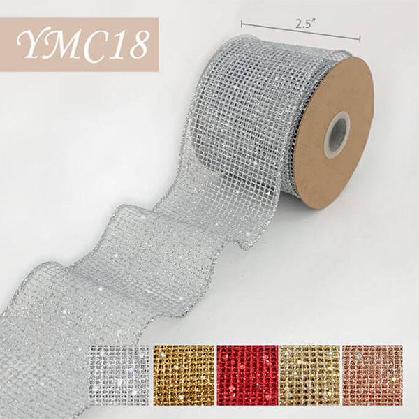 Christmas Glitter Mesh Ribbon