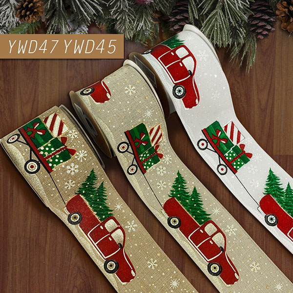 Christmas Truck and Gift Ribbon