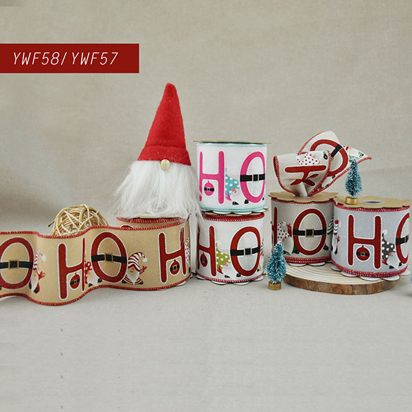 Christmas Ho Ho Ho Gnome Ribbon