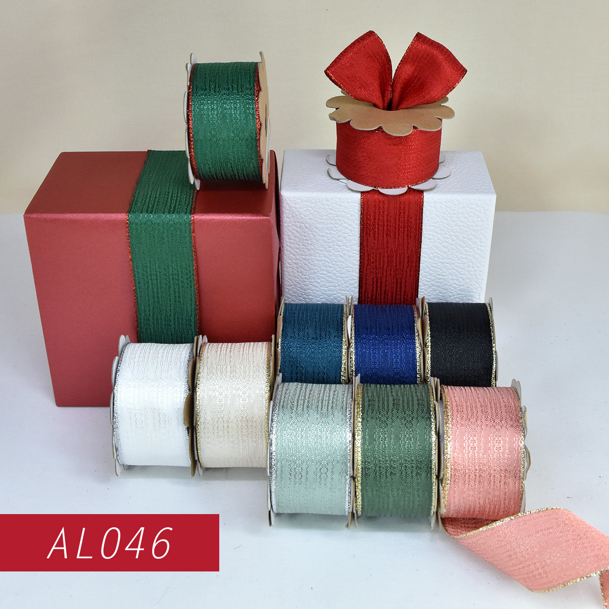 AL046 - Woven Ribbon with Metallic Edge