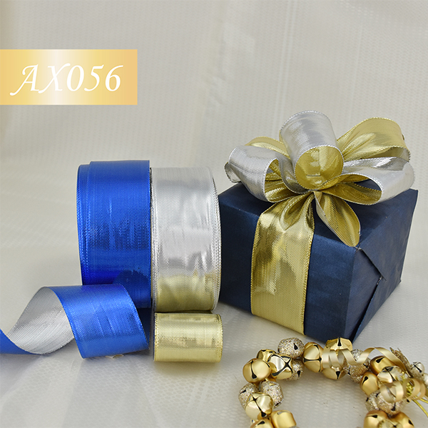 AX056 - TwoTone Metallic Wired Ribbon