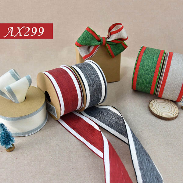Weave Christmas Fleece Ribbon - AX299