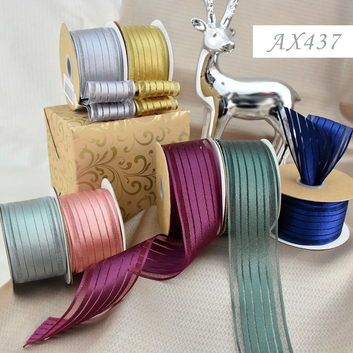 AX437 - Satin Stripe Ribbo