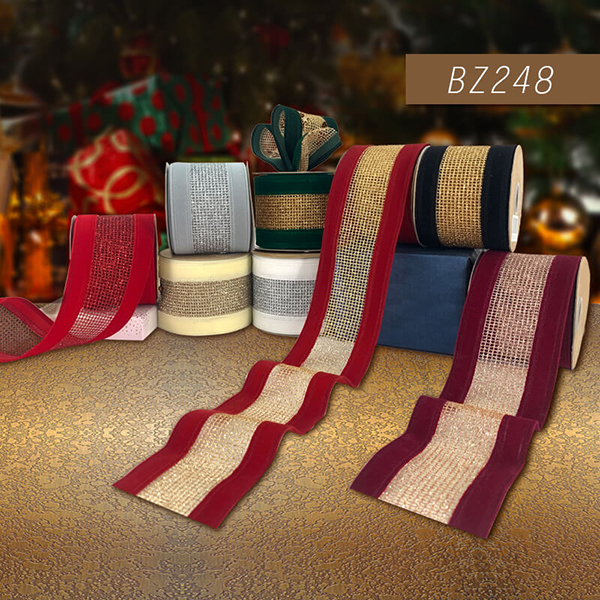 Combo Mesh with Velvet Ribbon