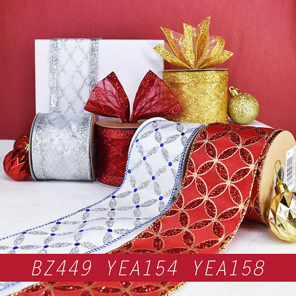 Christmas Glitter Diamond Ribbon