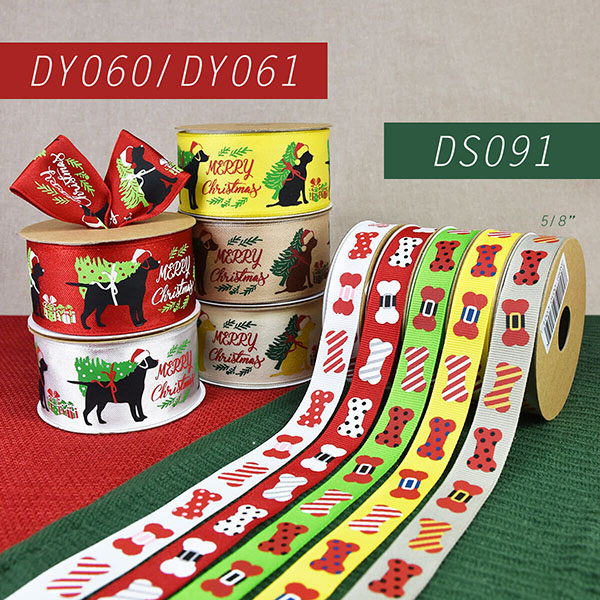 Christmas Dog Ribbon