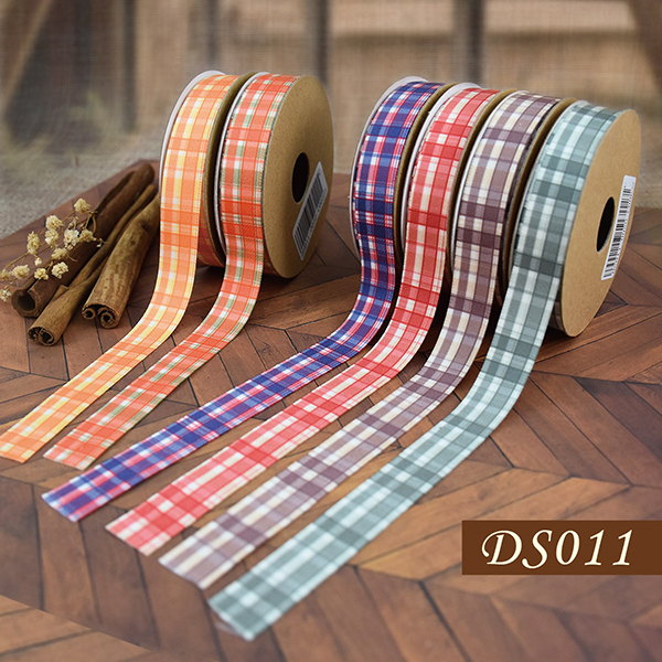 Fall Plaid Narrow Ribbon