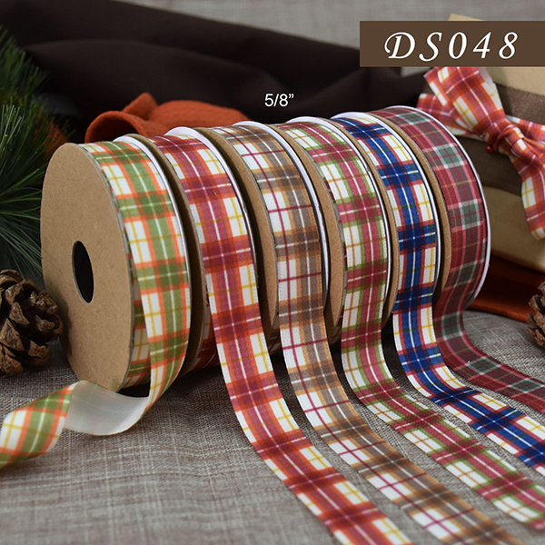 Fall Plaid Narrow Ribbon