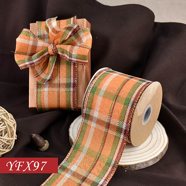 Fall Plaid Wired Ribbon