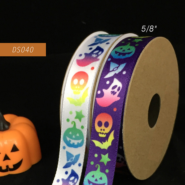 Halloween Spooky Narrow Ribbon