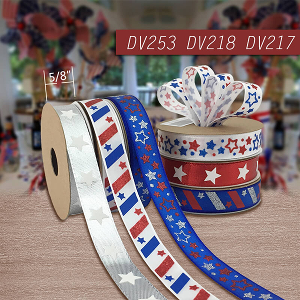 Stripes and American Stars Ribbon