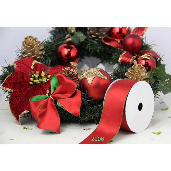 Ruffled Elastic Ribbon, Holiday Ribbons, Wholesale Ribbon Manufacturer