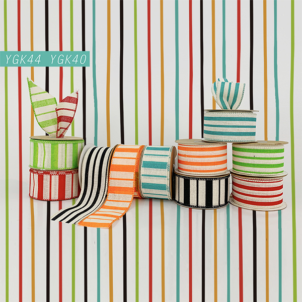 Spring Colorful Stripe Ribbon