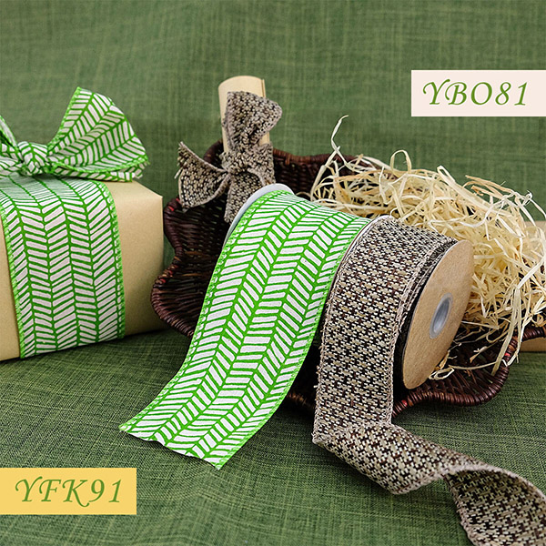 Spring Herringbone Ribbon