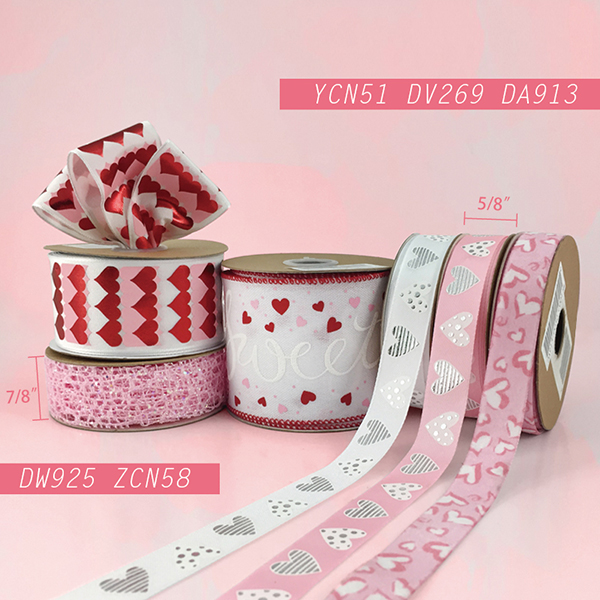 Valentines'Day Hearts Ribbon